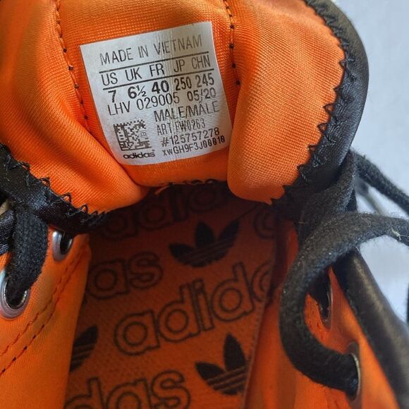 ADIDAS Nizza Men’s Black Hi Tops Size 7 - Picture 6 of 7